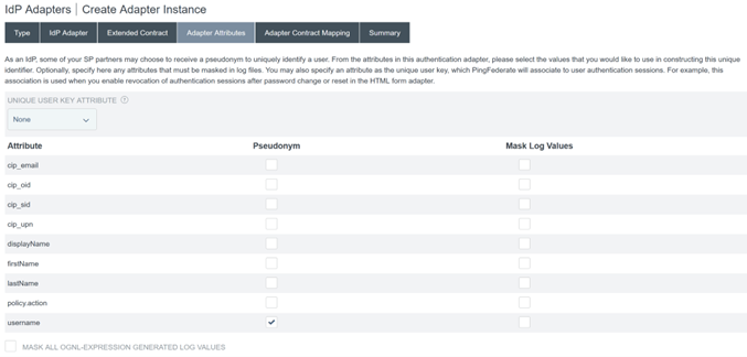 Configure adapter attributes