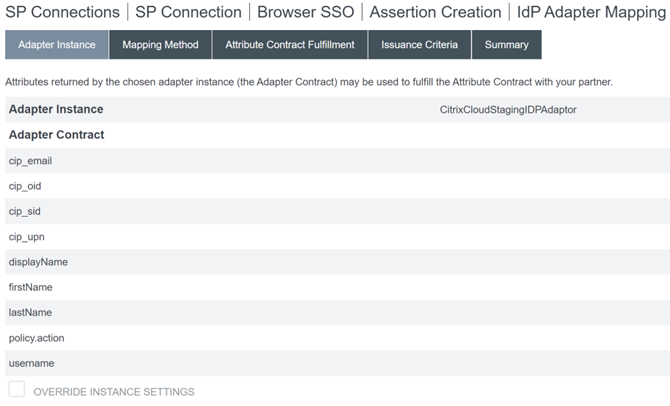 Configure Adapter Instance