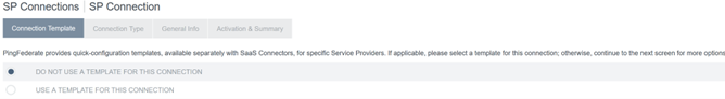 Configure the Connection Template