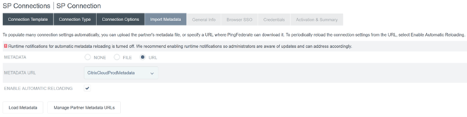 Import Citrix Cloud Metadata