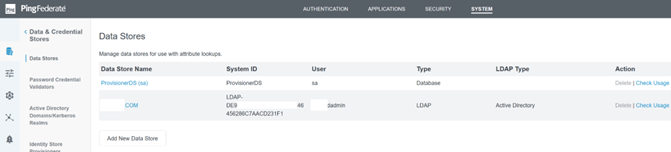 Active Directory connection