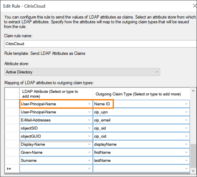 Configured claim rule