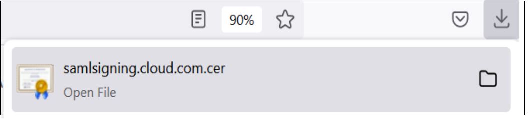 Downloaded file