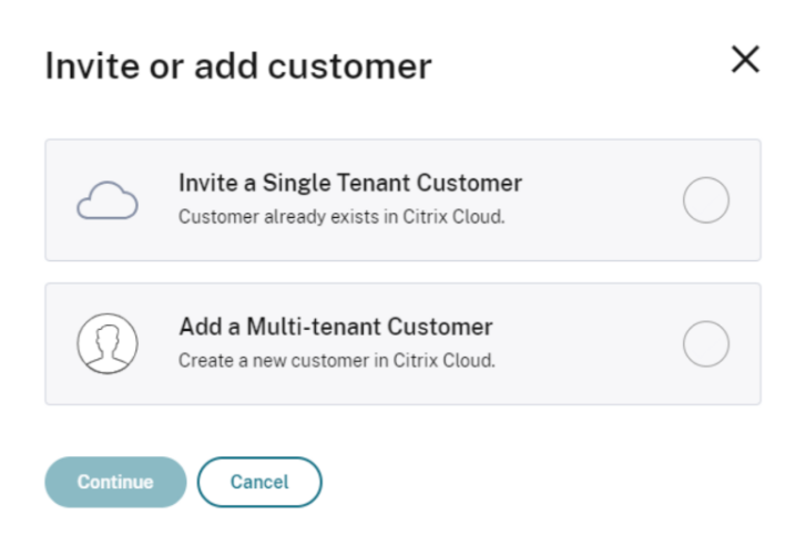 Select invite or add