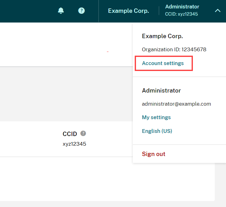 Account Settings